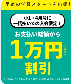 進研ゼミ 新小学1年生講座キャンペーン